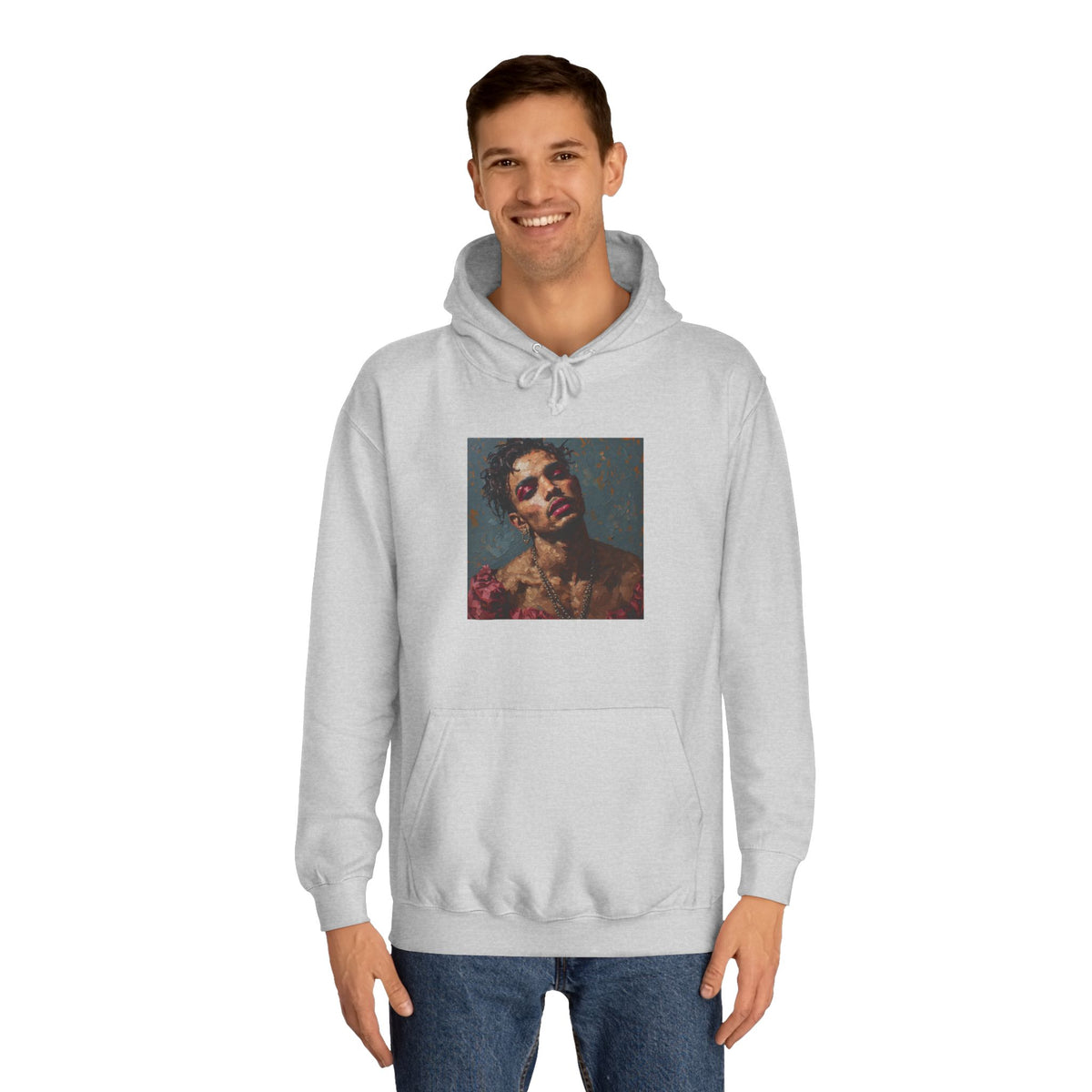 Man w/ Pink Eye Shadow Hoodie