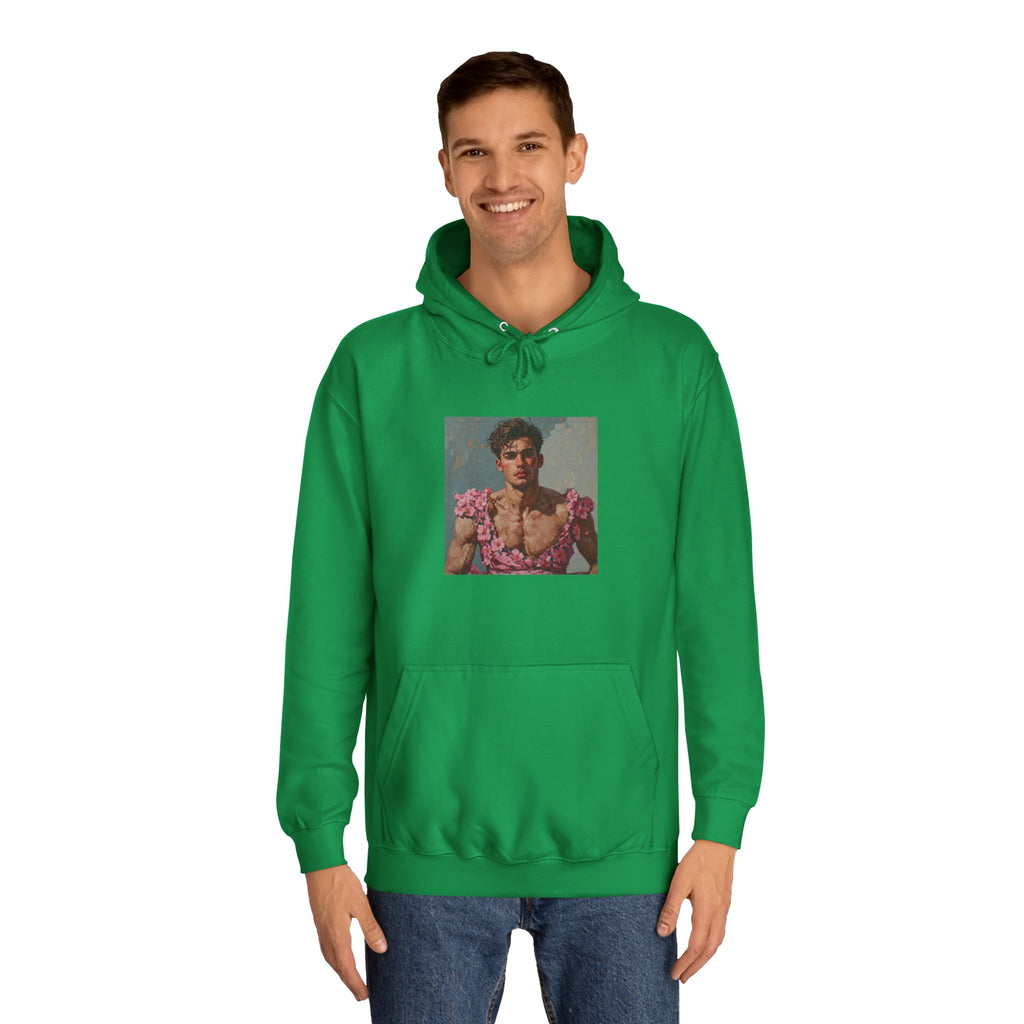Man In Pink Dress Hoodie