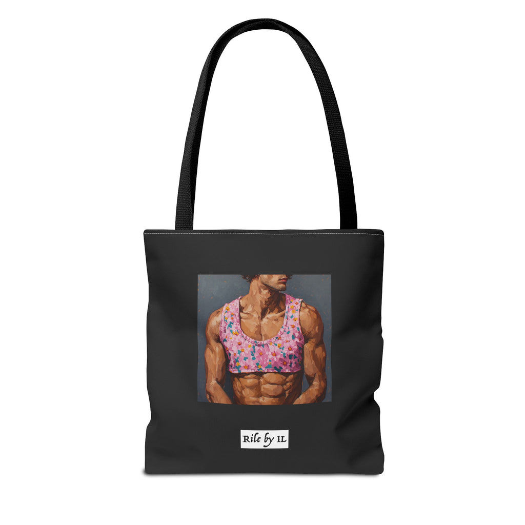 Man In Pink Crop Top Tote Bag