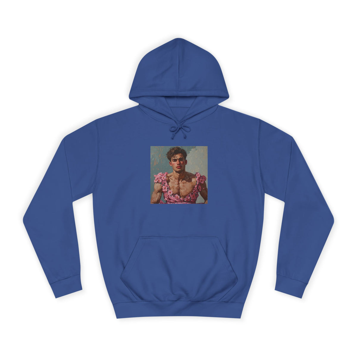 Man In Pink Dress Hoodie