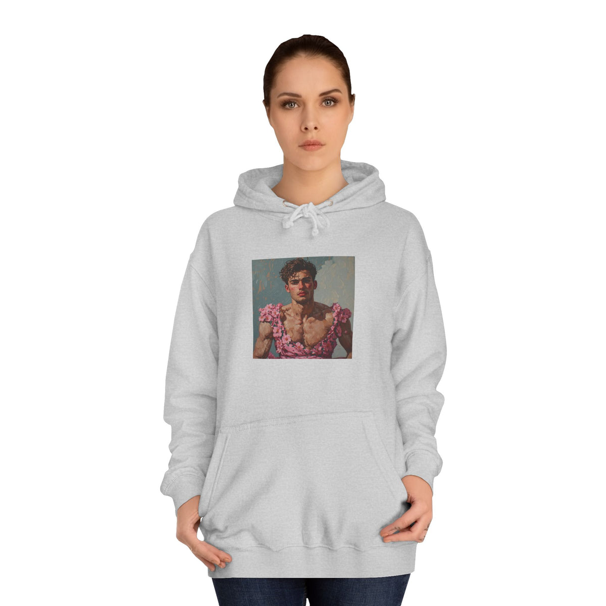 Man In Pink Dress Hoodie