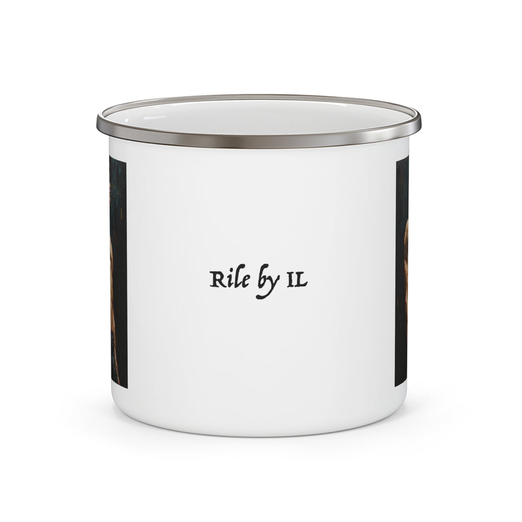 Beautiful Man Enamel Cup w/ Rile by IL Logo