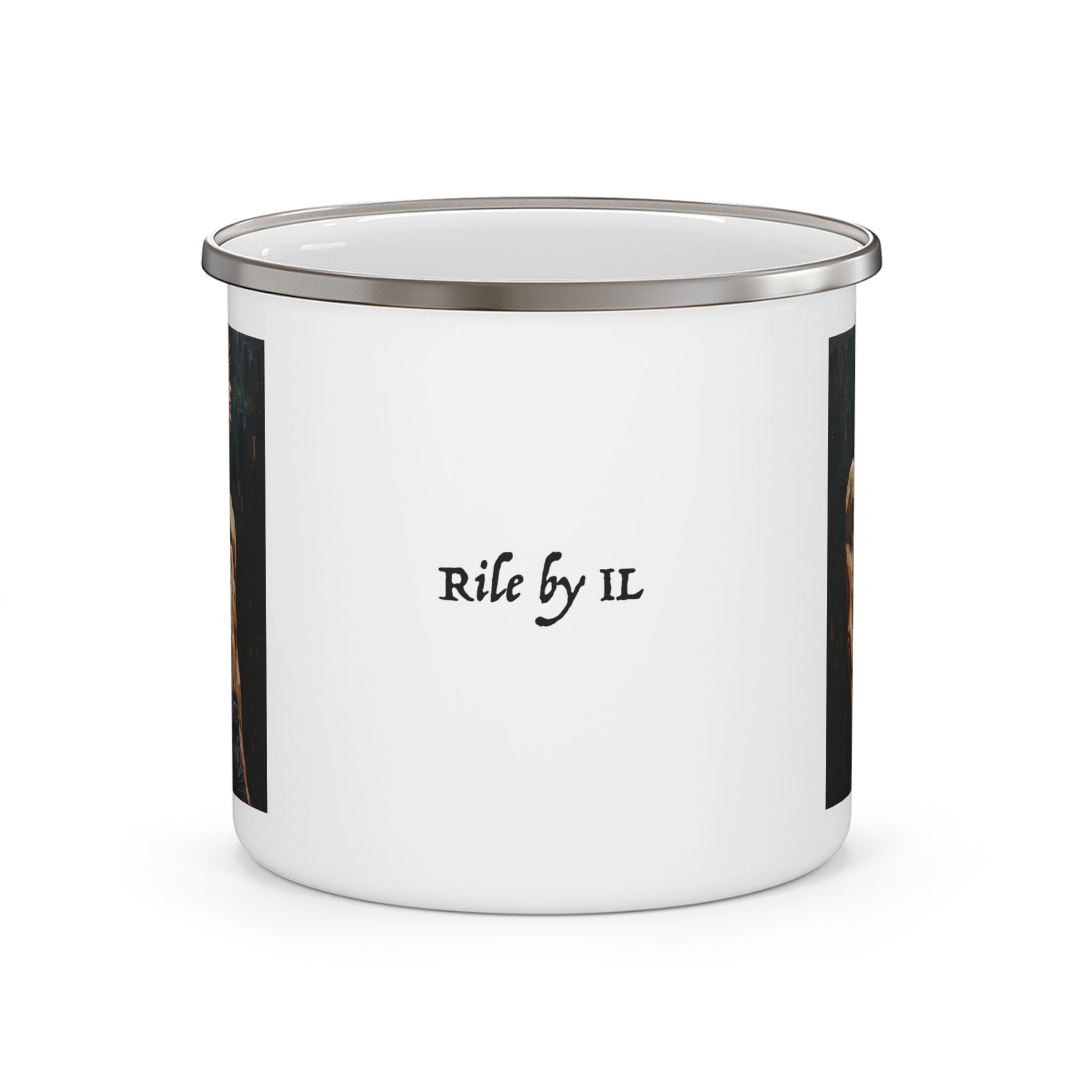 Beautiful Man Camping Enamel Cup