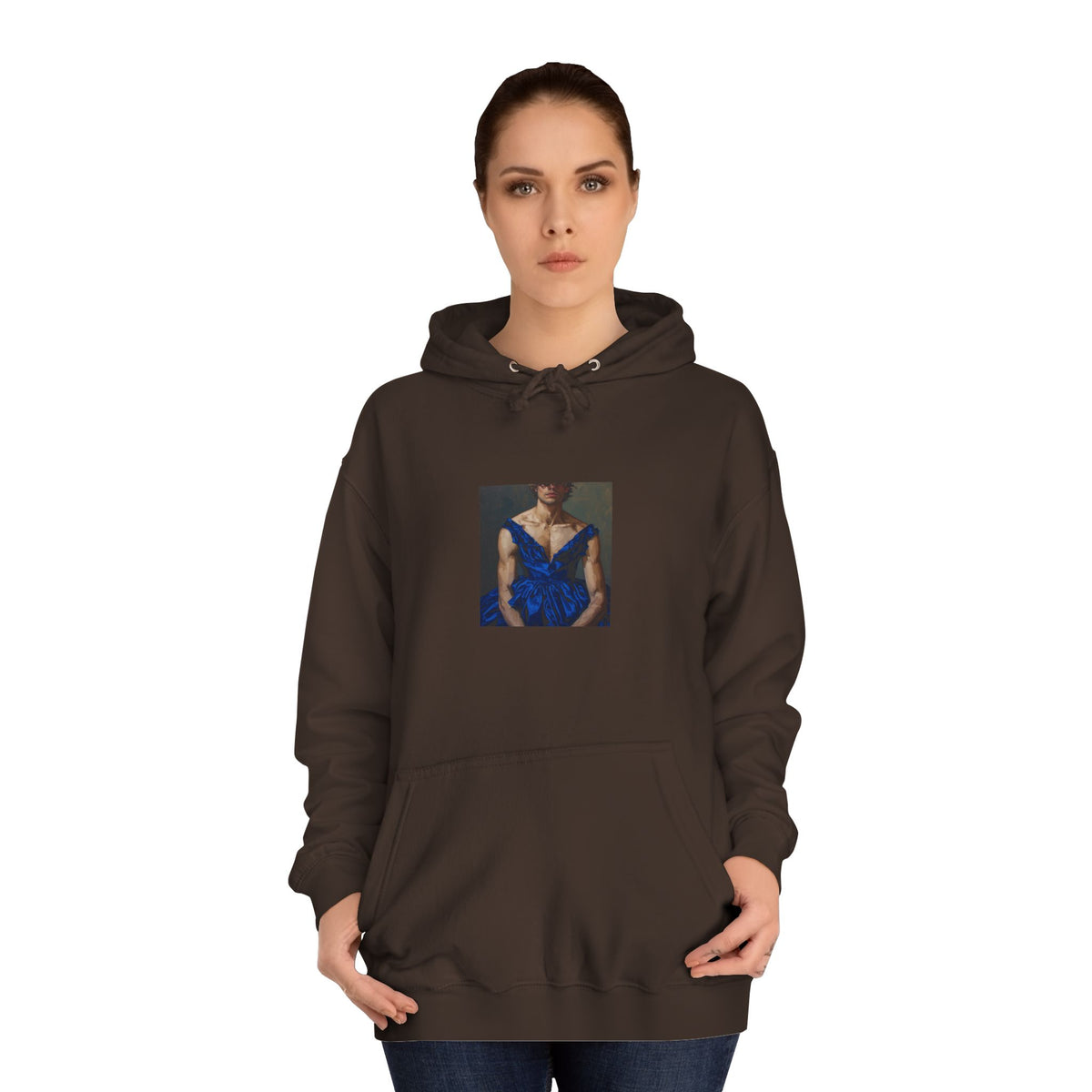Man In Blue Dress Hoodie