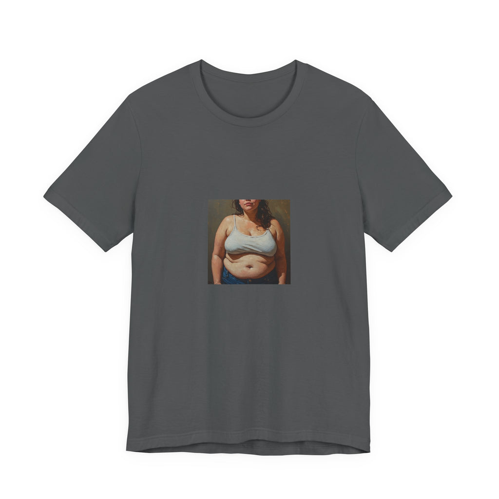 Woman In Jeans T-shirt