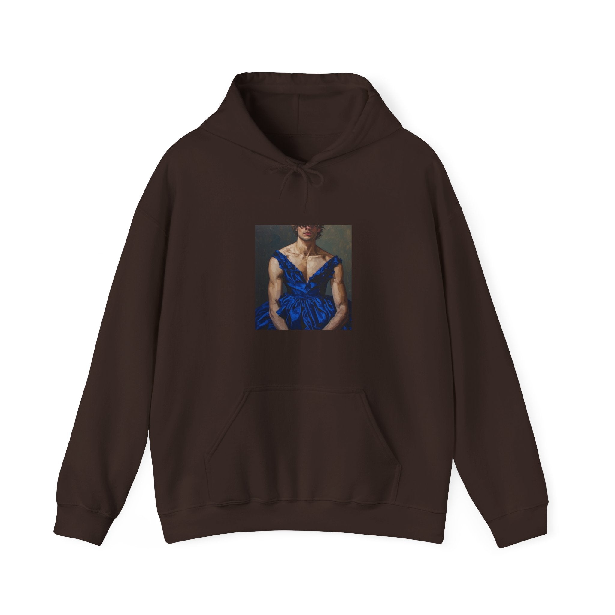 Man In Blue Dress Hoodie