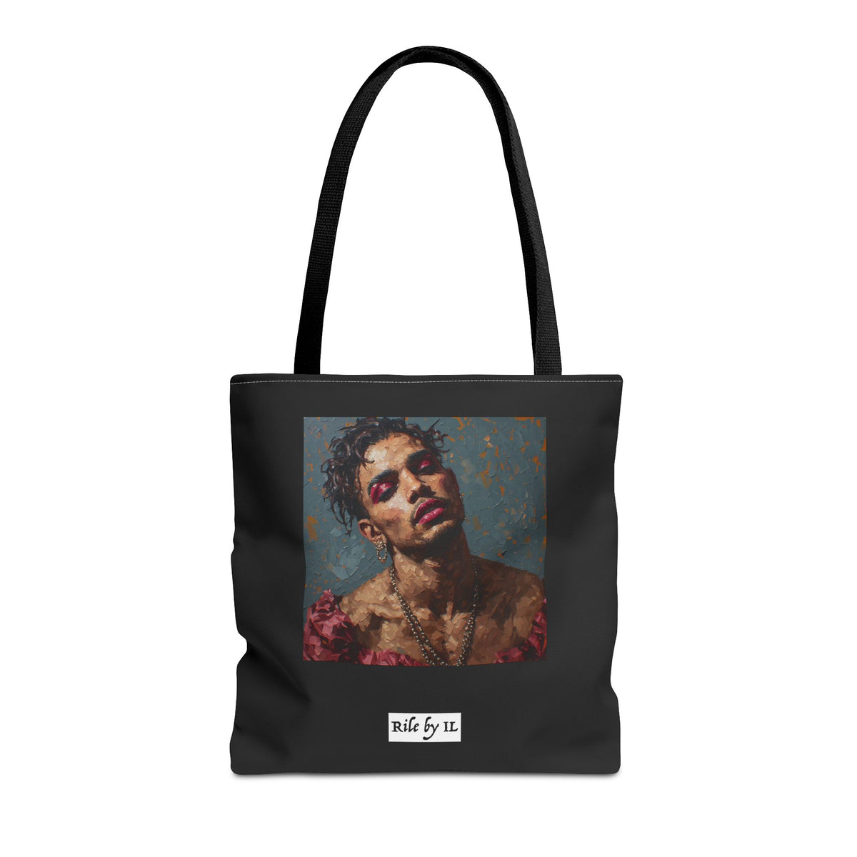 Man w/ Pink Eyeshadow Tote Bag