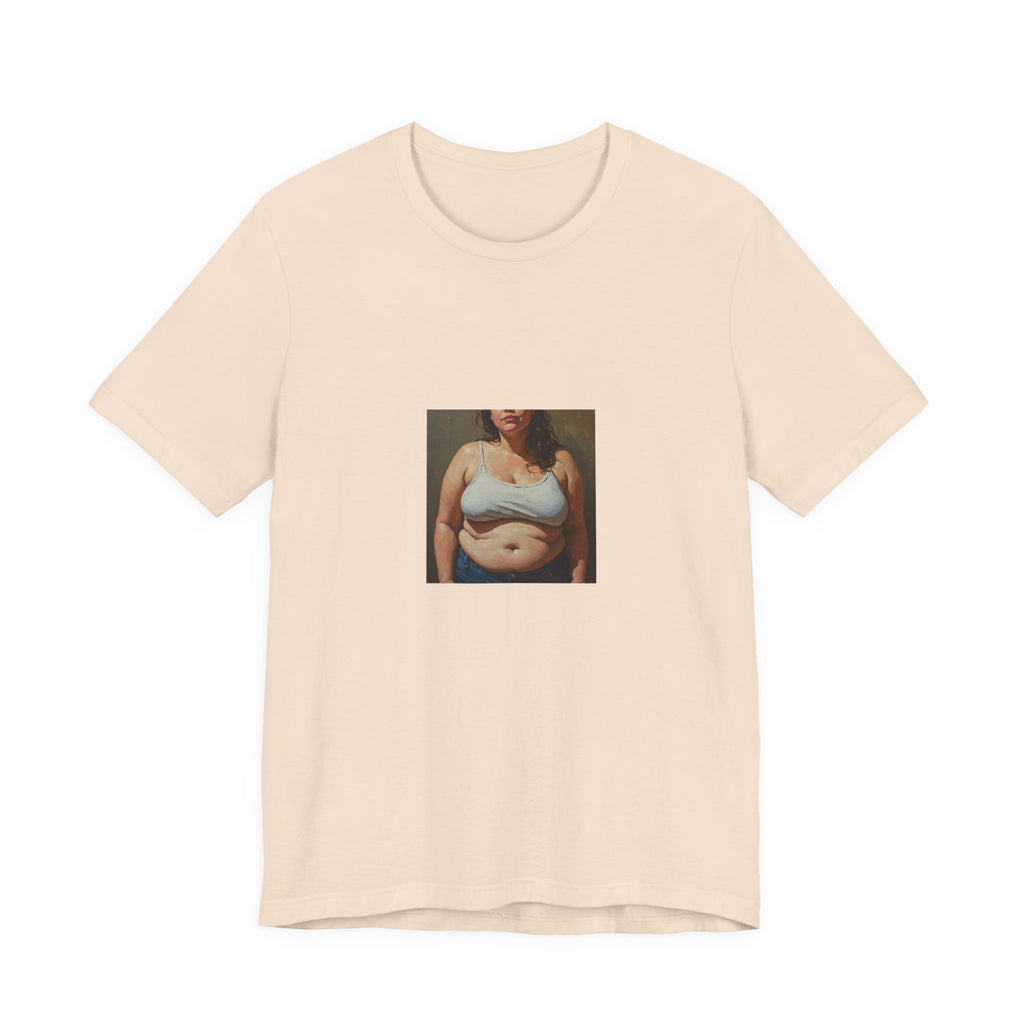 Woman In Jeans T-shirt