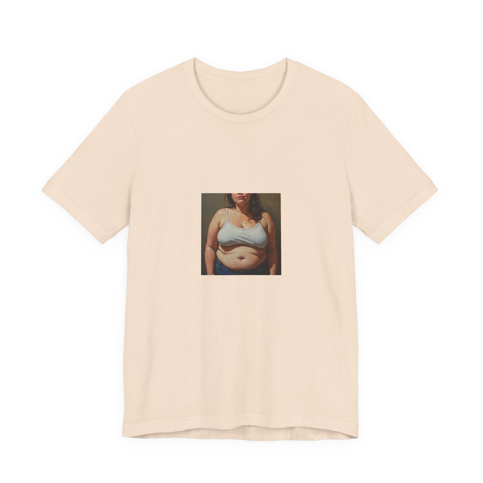 Woman In Jeans T-shirt