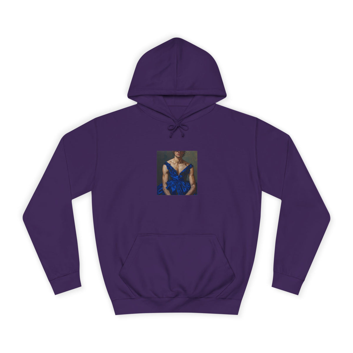Man In Blue Dress Hoodie