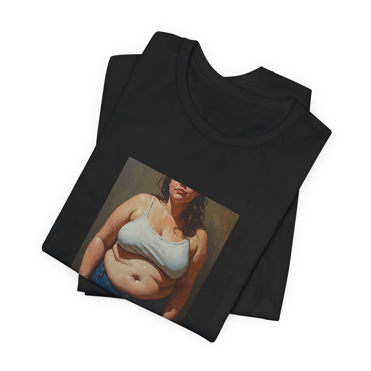 Woman In Jeans T-Shirt