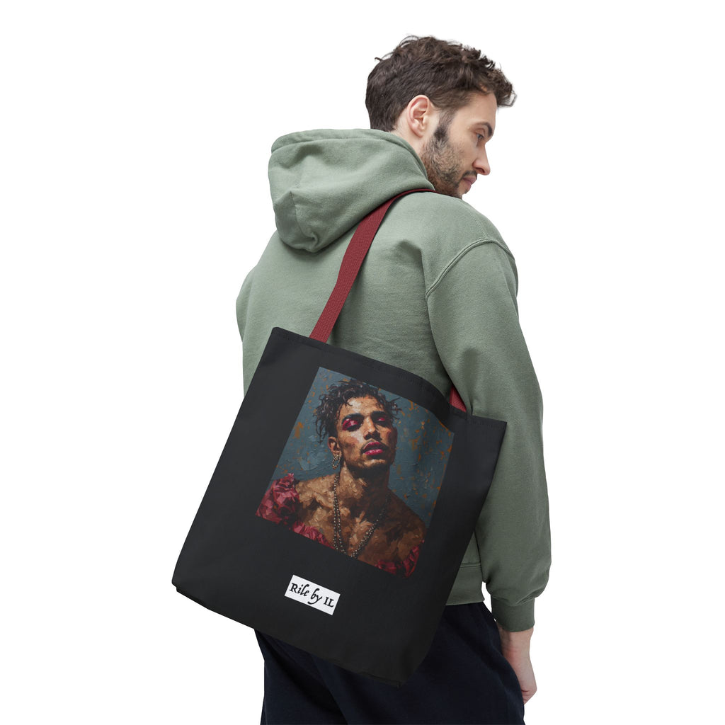 Man w/ Pink Eyeshadow Tote Bag