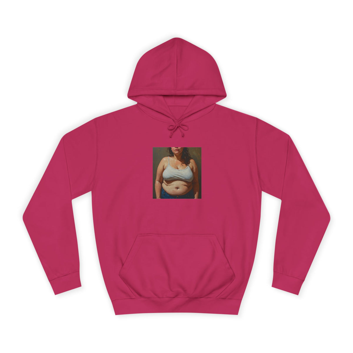 Woman In Jeans Hoodie
