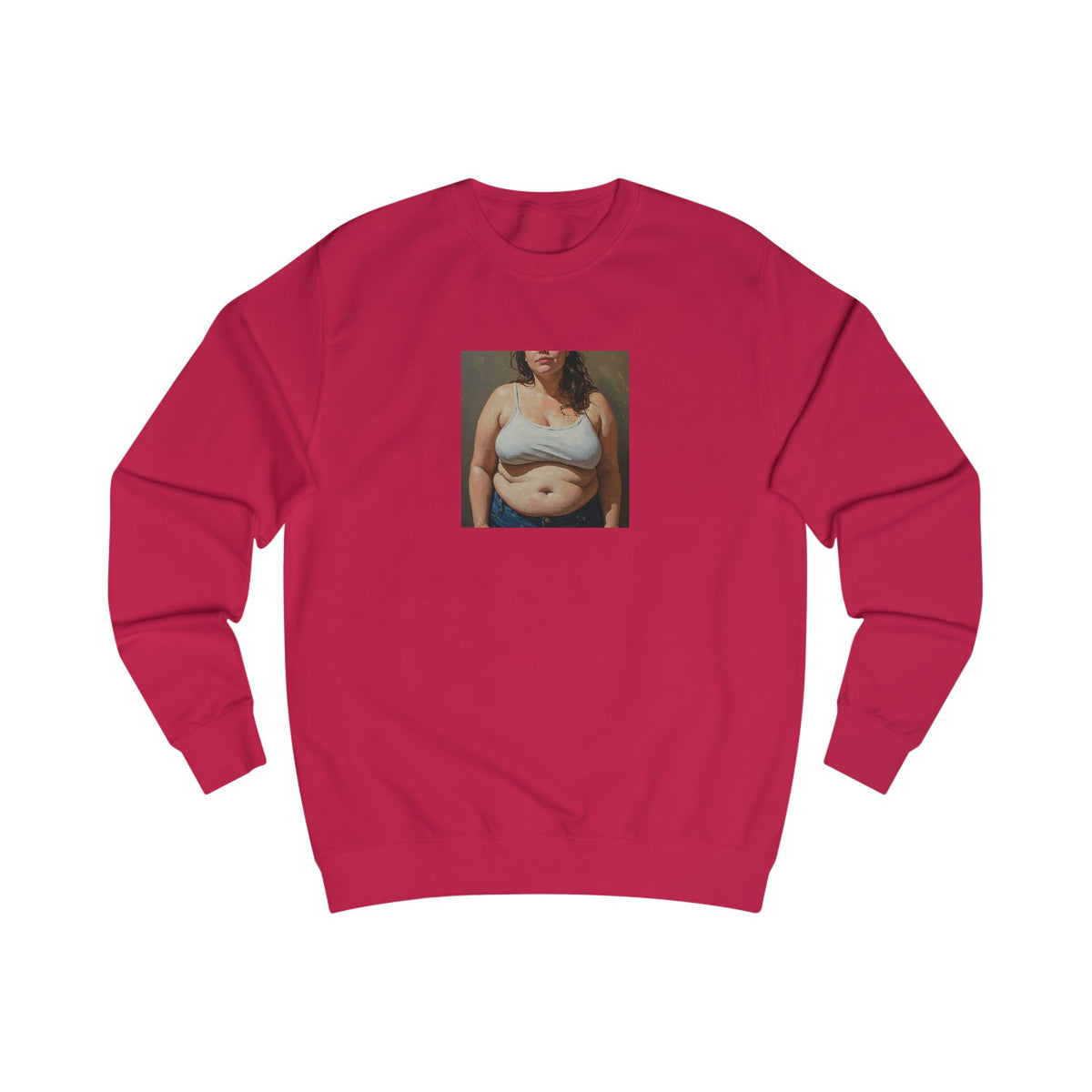 Woman In Jeans Sweatshirt