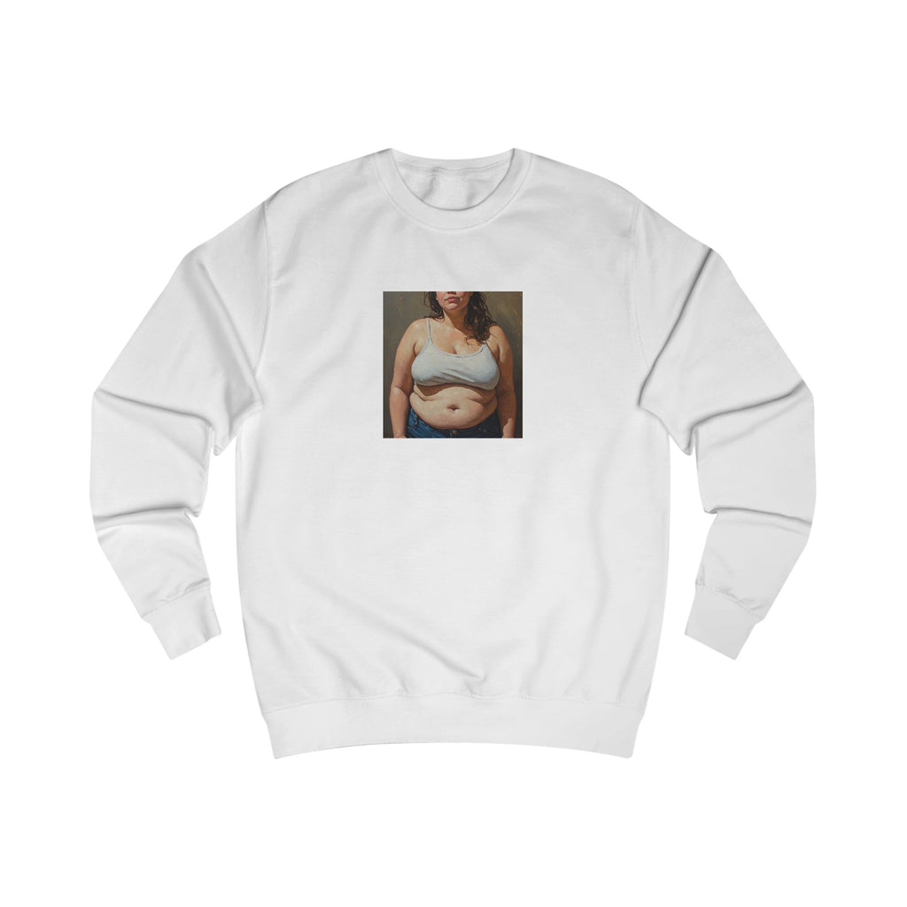 Woman In Jeans Sweatshirt