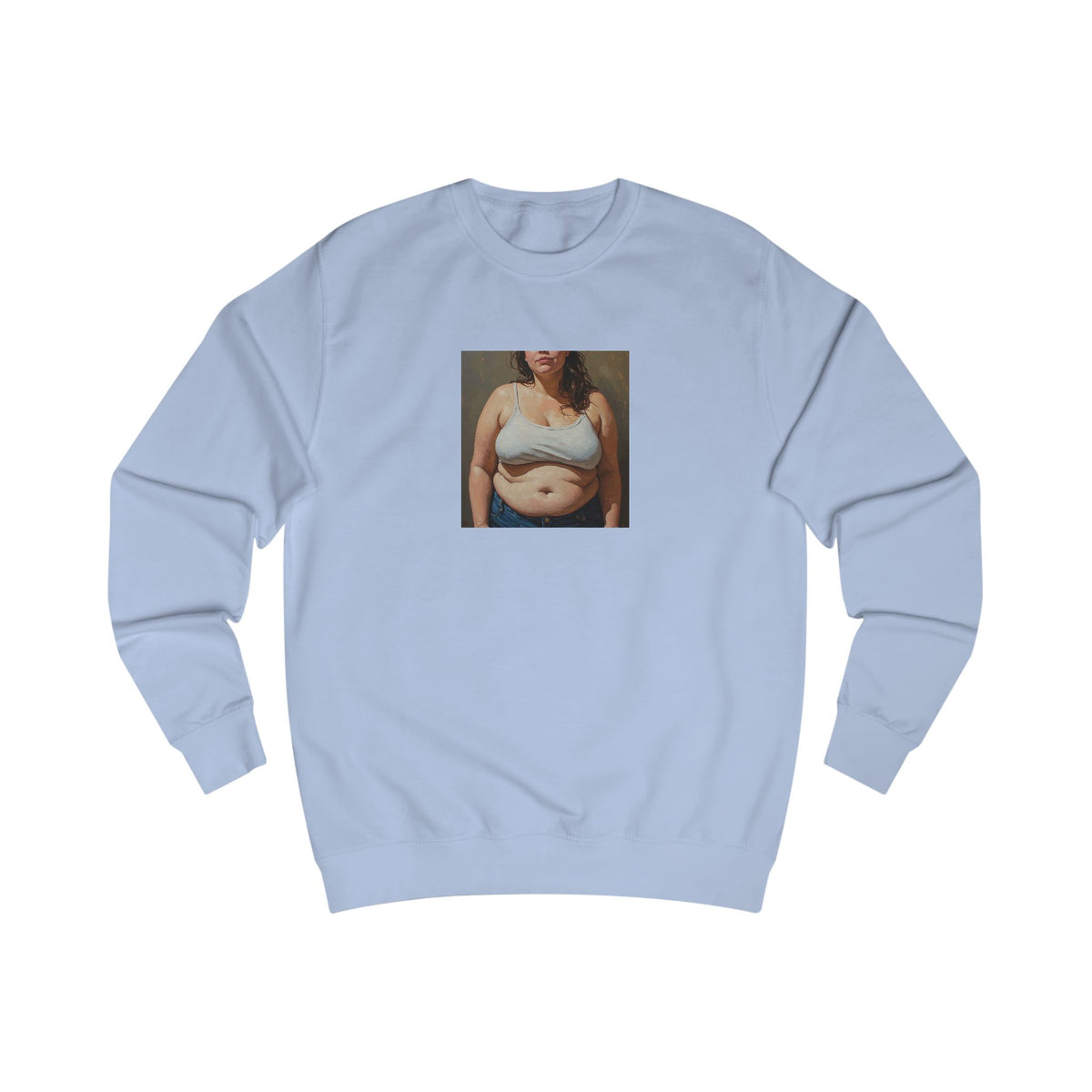 Woman In Jeans Sweatshirt