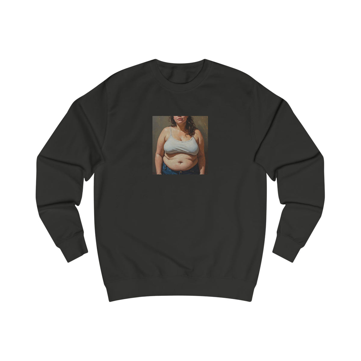 Woman In Jeans Sweatshirt
