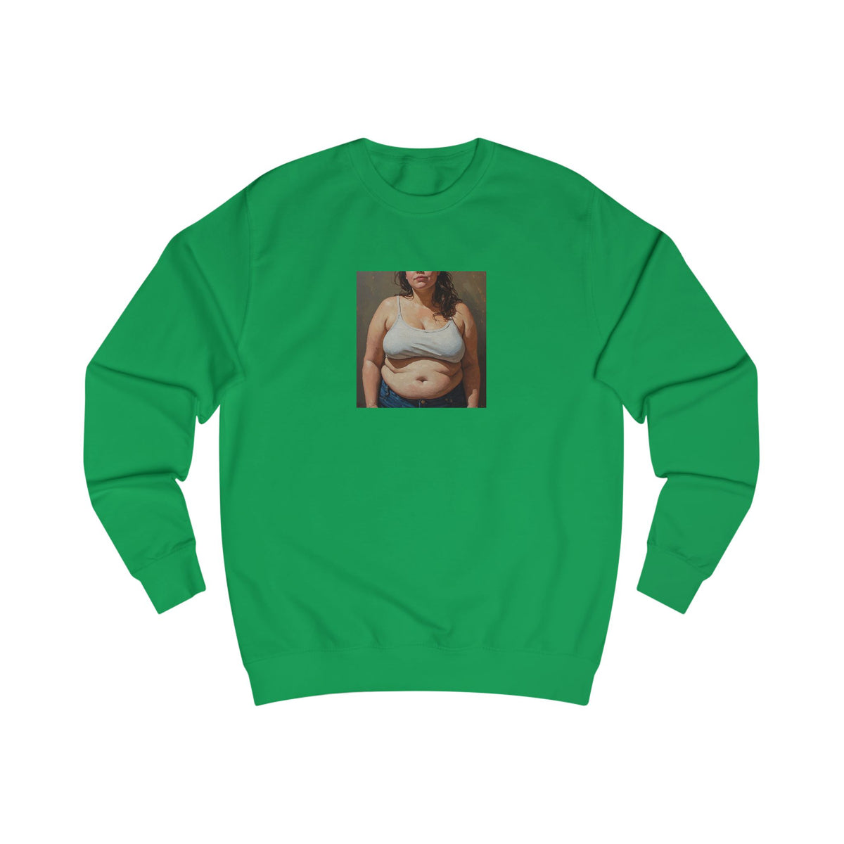 Woman In Jeans Sweatshirt