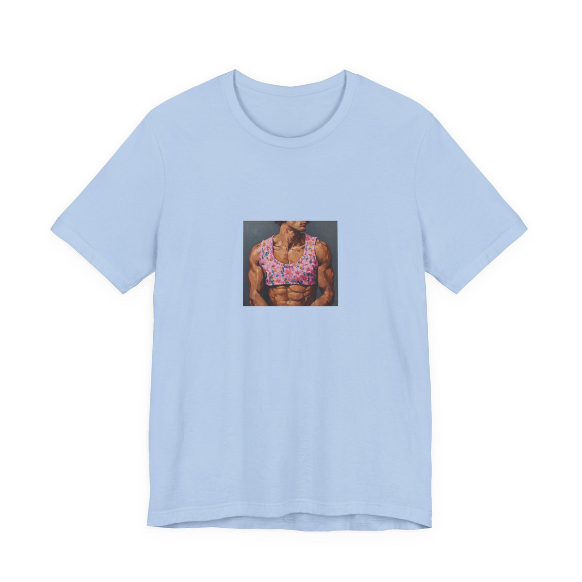 Man w/ Pink Crop Top T-shirt