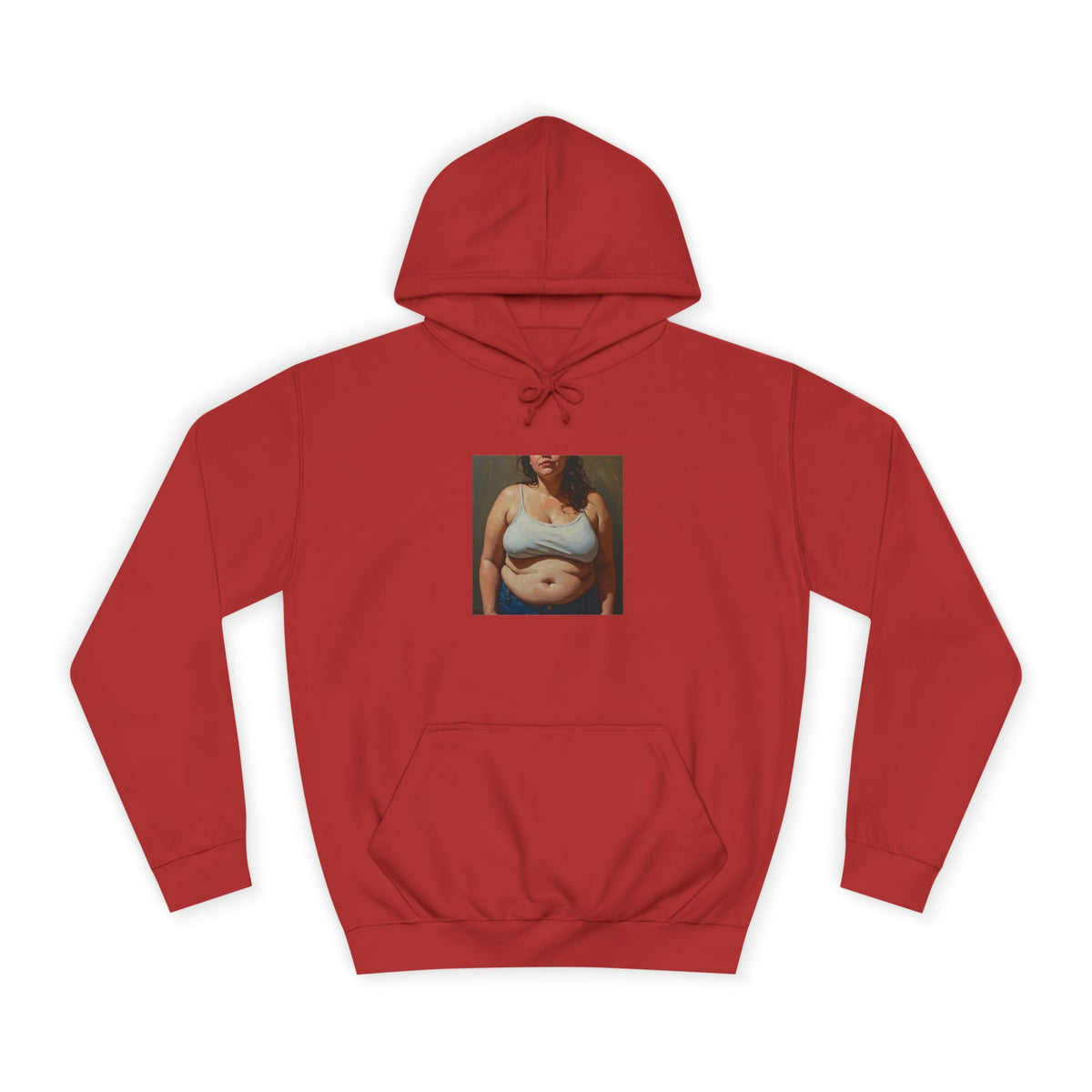 Woman In Jeans Hoodie