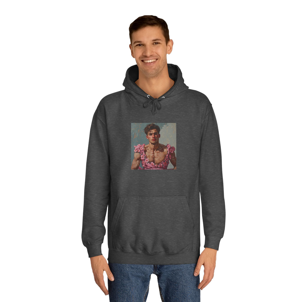 Man In Pink Dress Hoodie