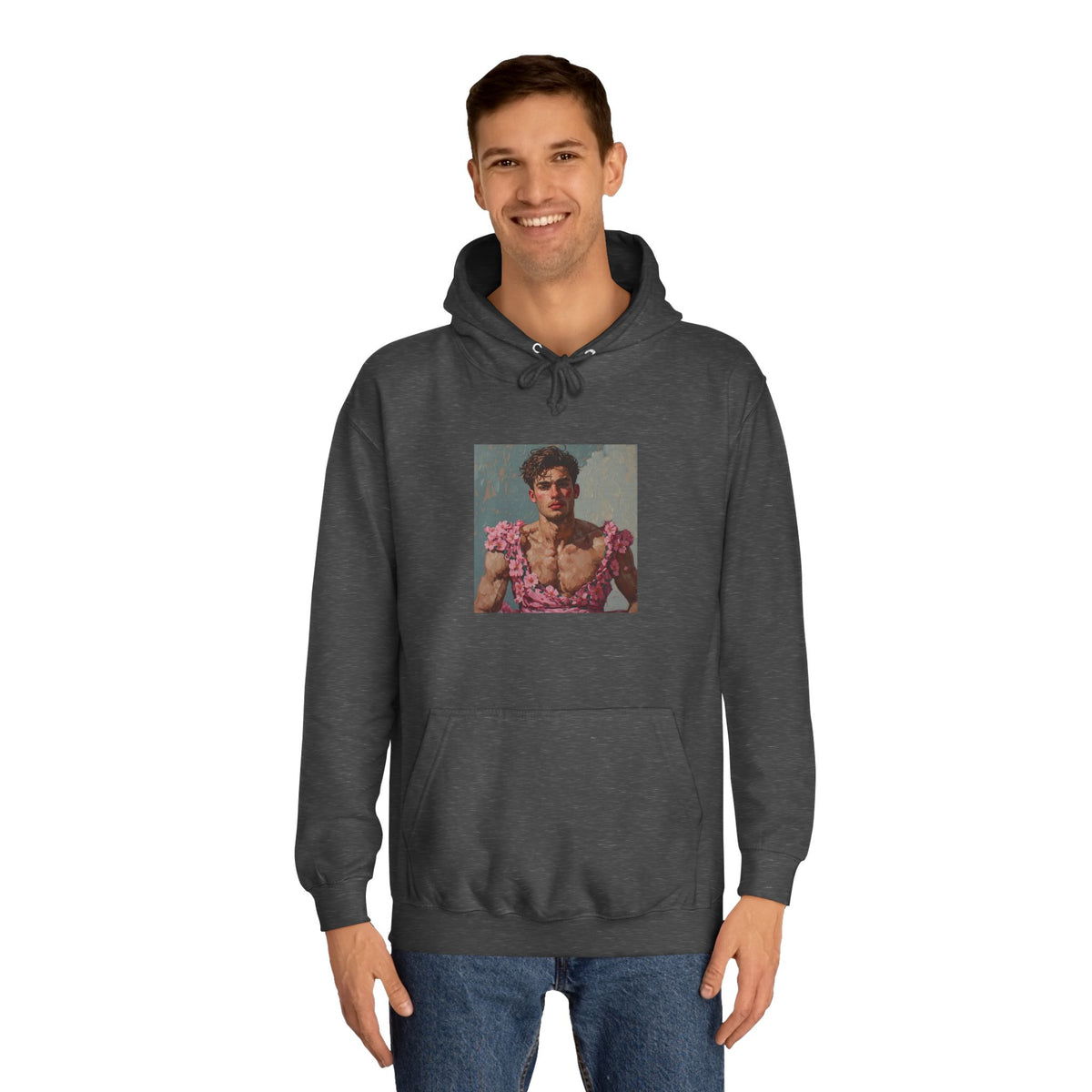 Man In Pink Dress Hoodie