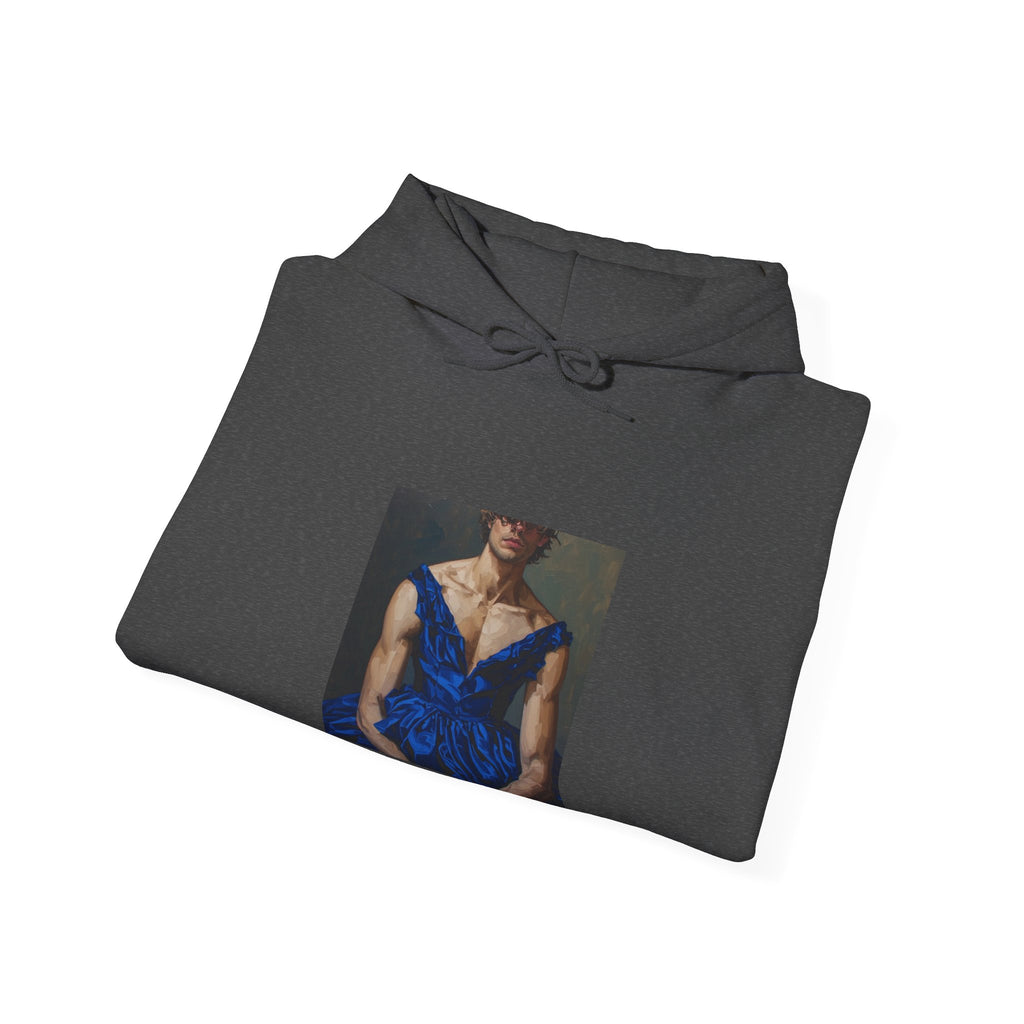 Man In Blue Dress Hoodie