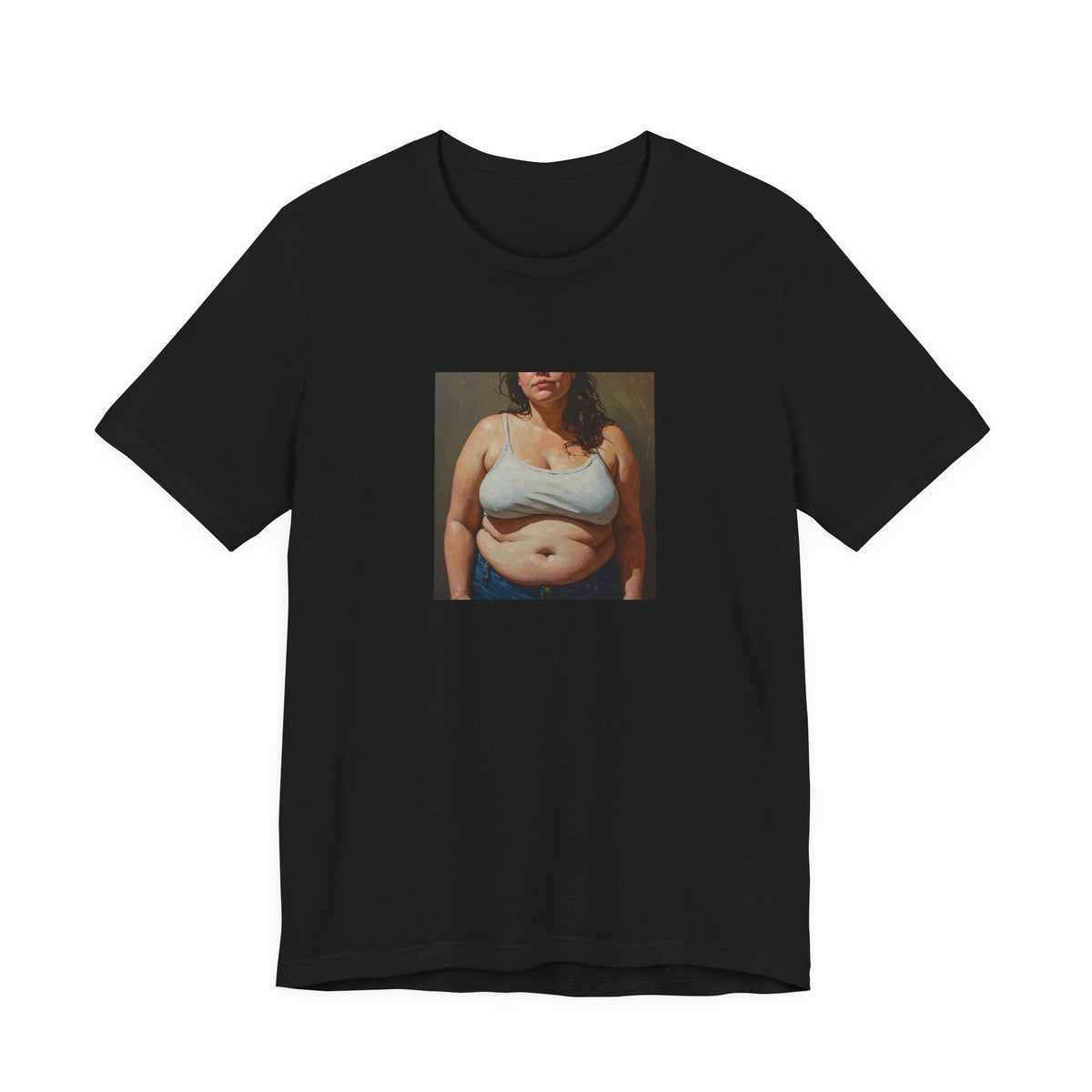 Woman In Jeans T-Shirt