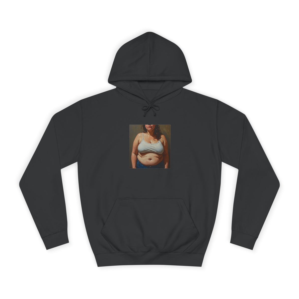 Woman In Jeans Hoodie