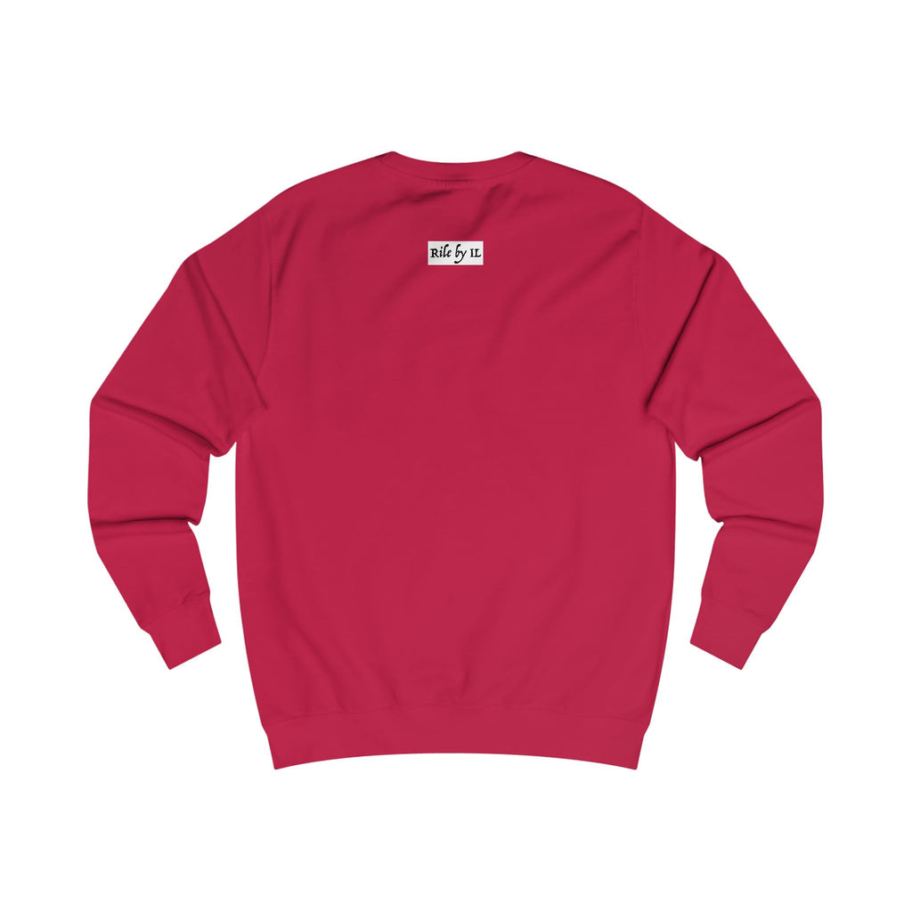 Pink Crop-Top Print Sweatshirt