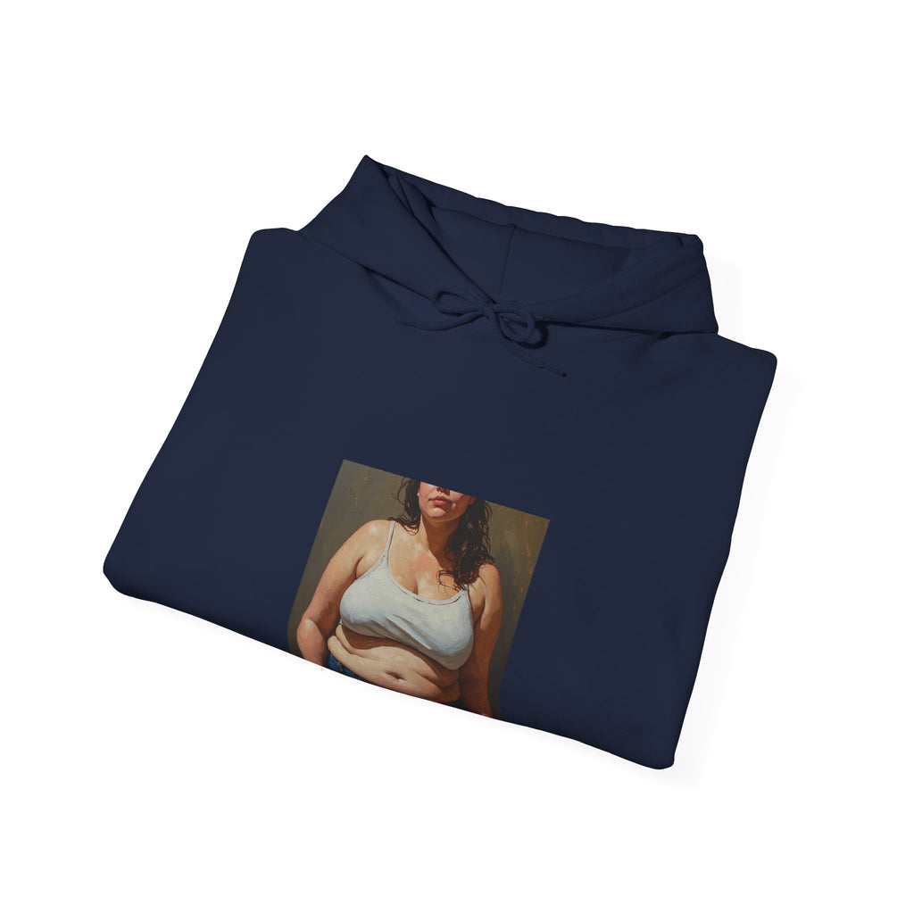Woman In Jeans Hoodie