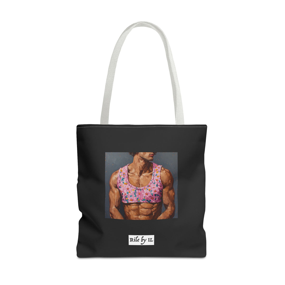 Man In Pink Crop Top Tote Bag