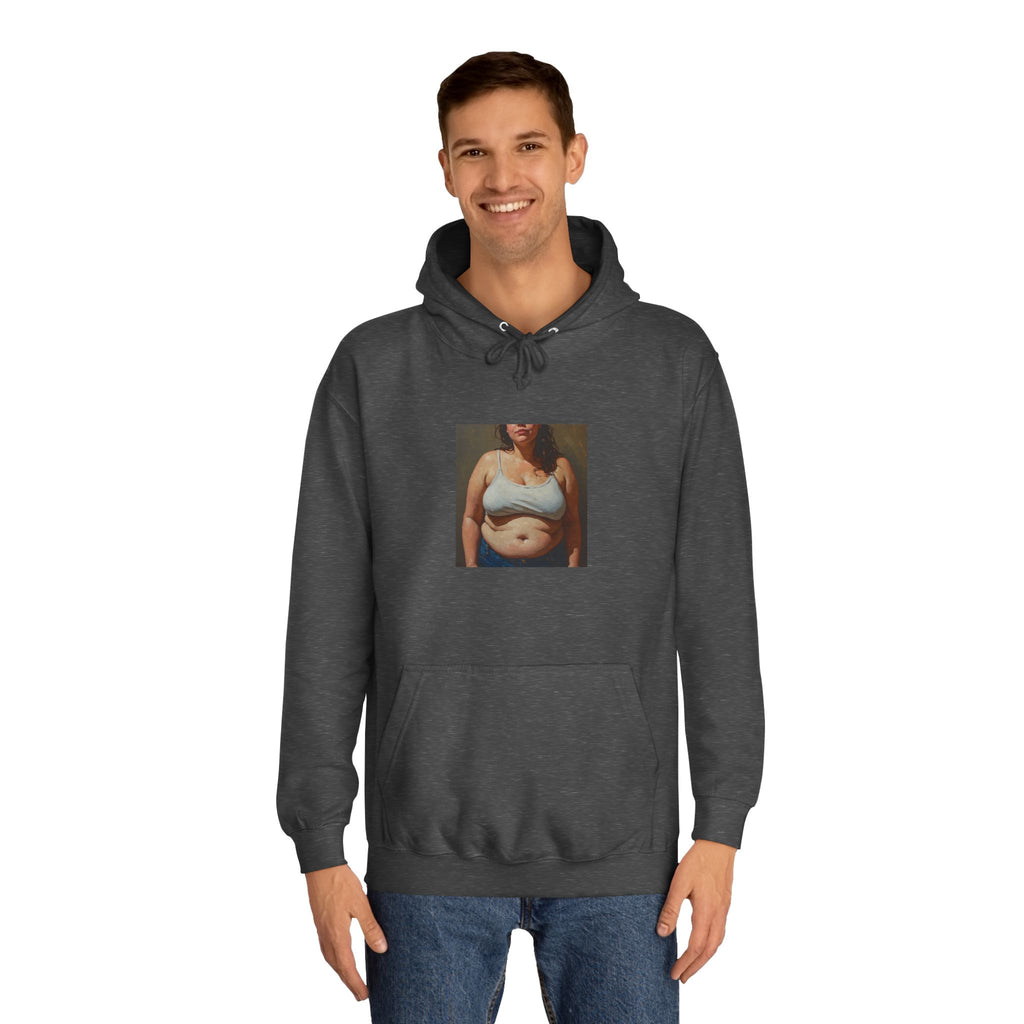 Woman In Jeans Hoodie