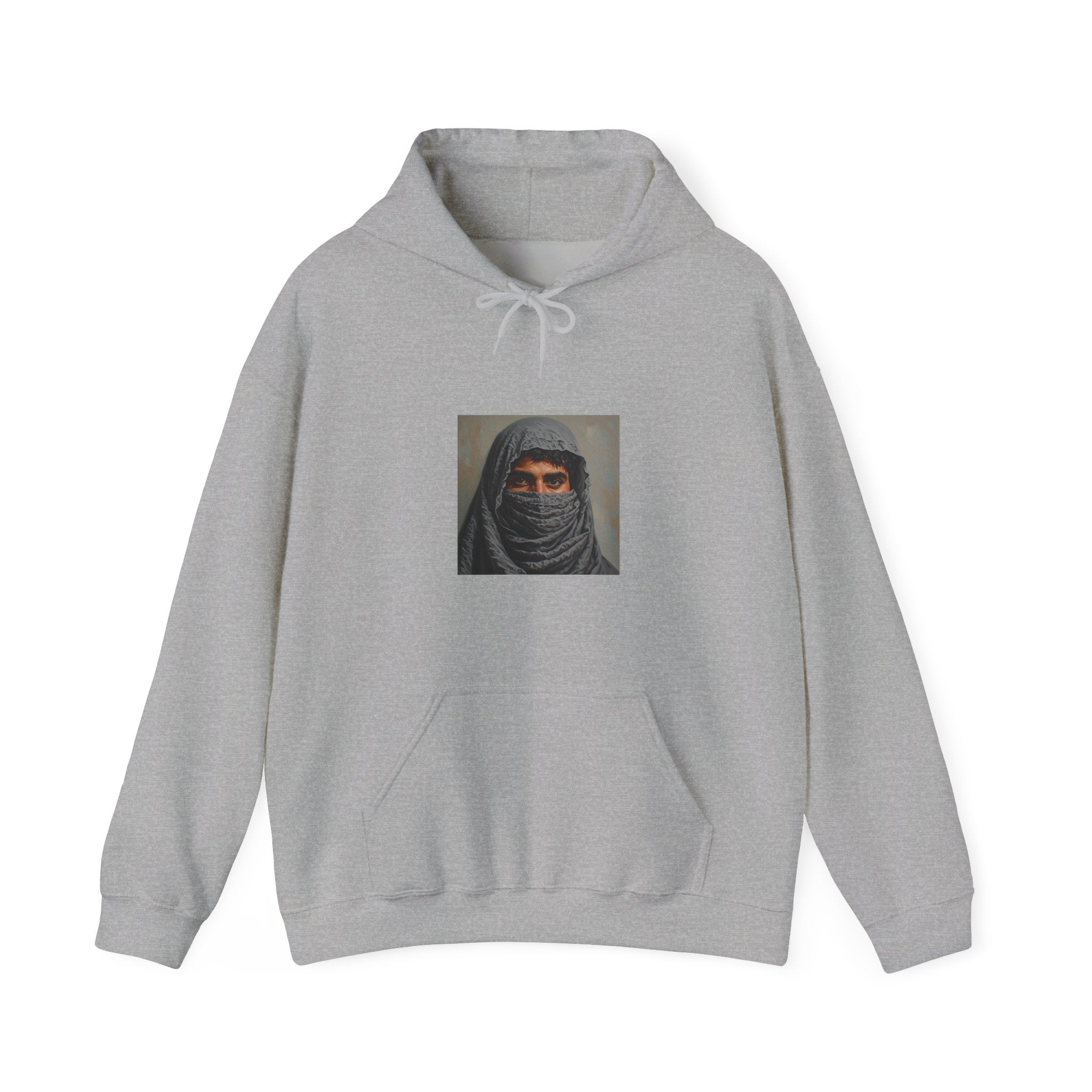 Veiled Man Portrait Hoodie