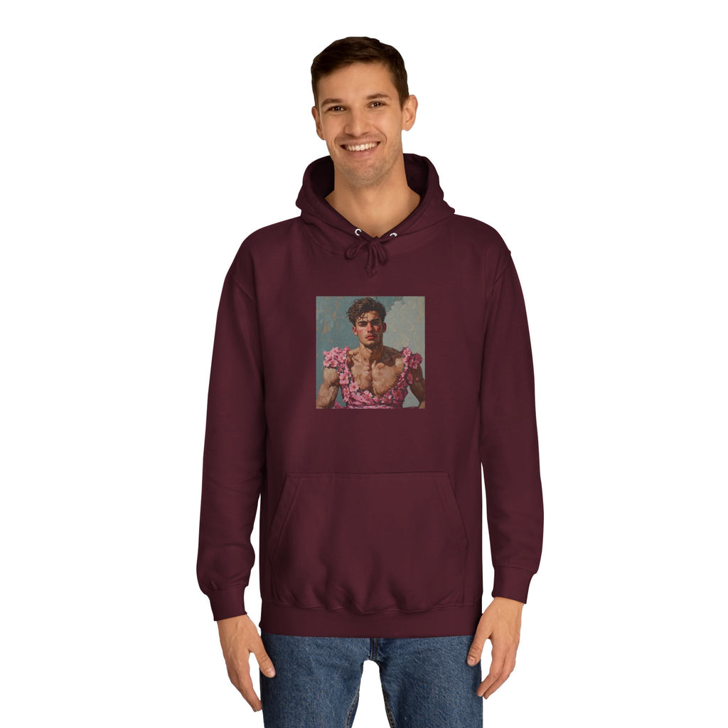 Man In Pink Dress Hoodie