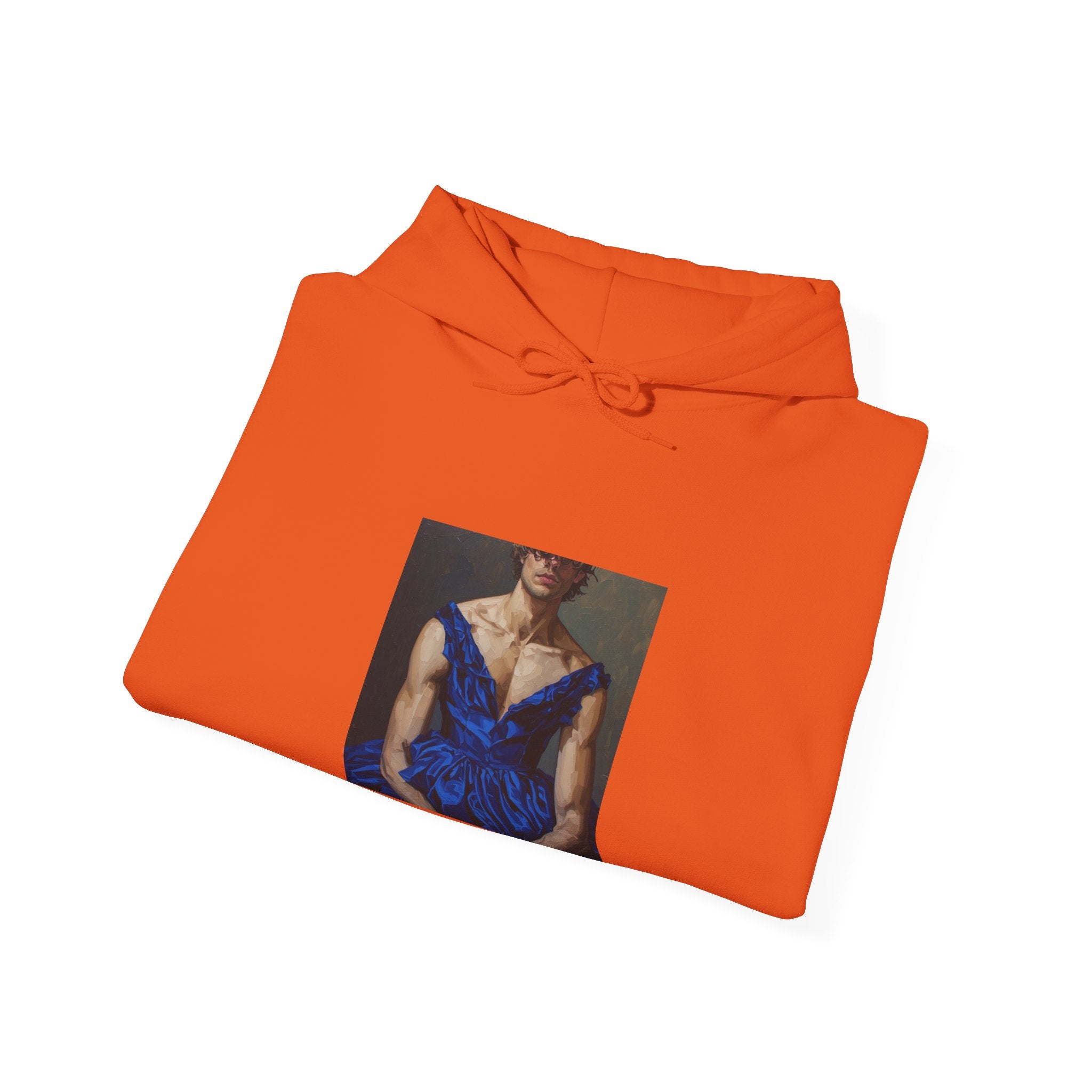 Man In Blue Dress Hoodie