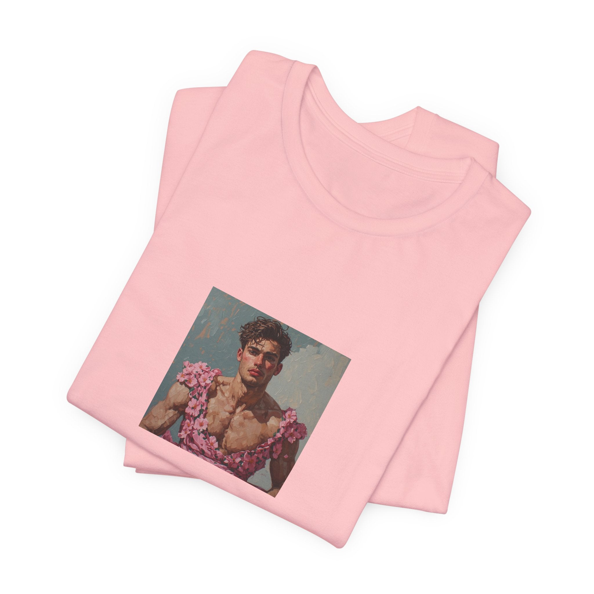 Man In Pink Dress T-shirt