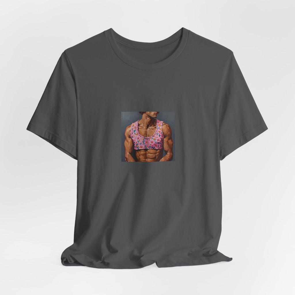 Man w/ Pink Crop Top T-shirt