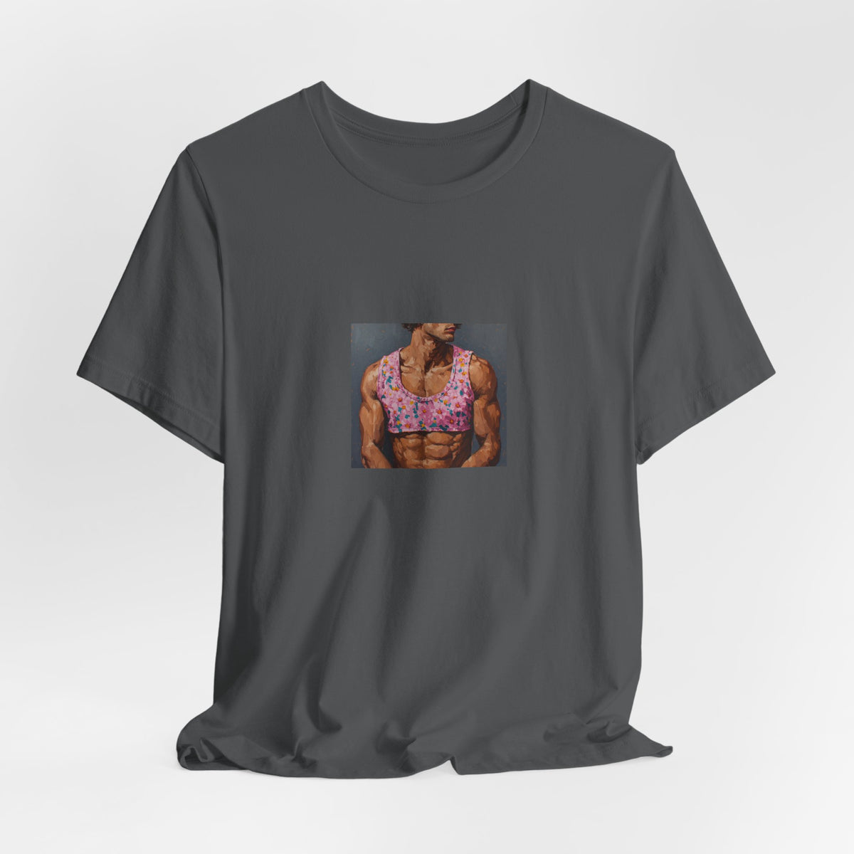 Man w/ Pink Crop Top T-shirt