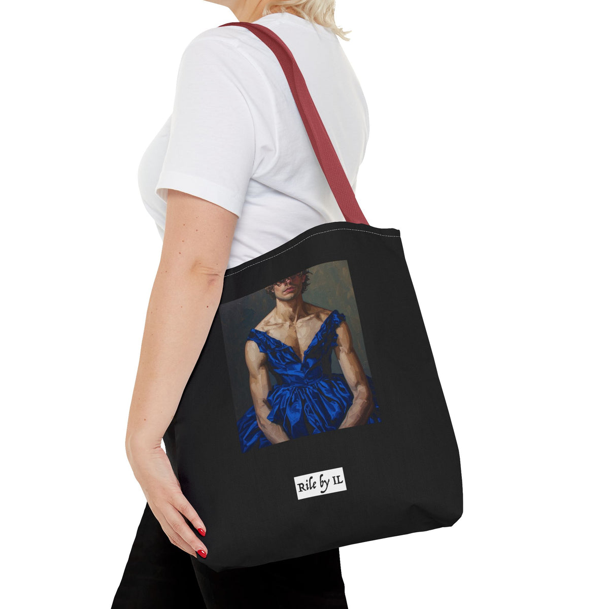 Man In Blue Dress Tote Bag