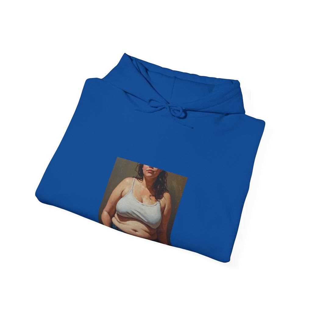 Woman In Jeans Hoodie