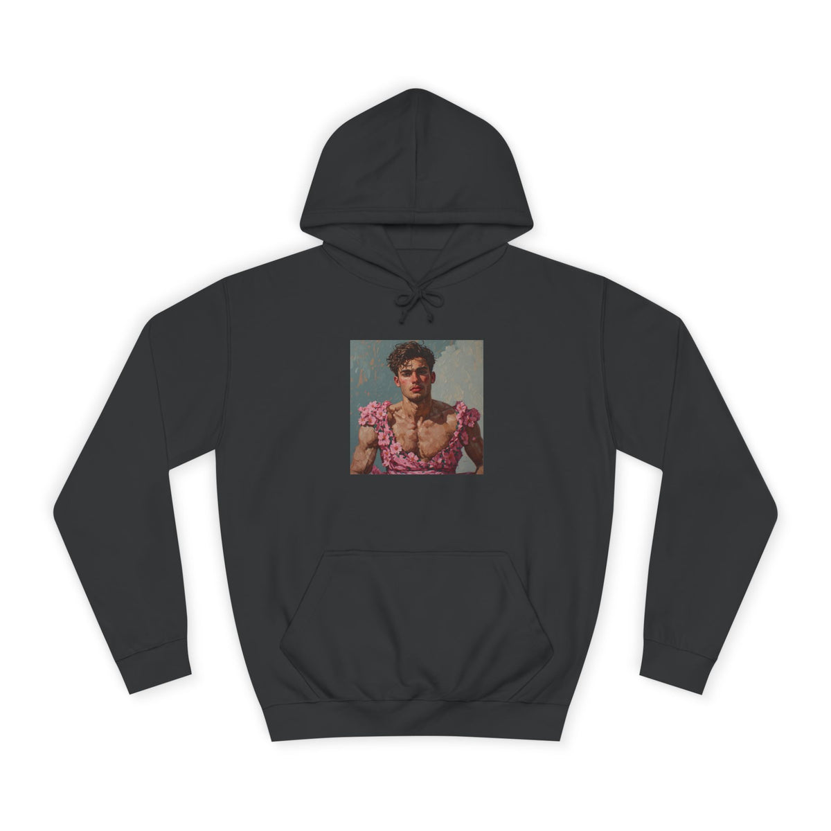 Man In Pink Dress Hoodie