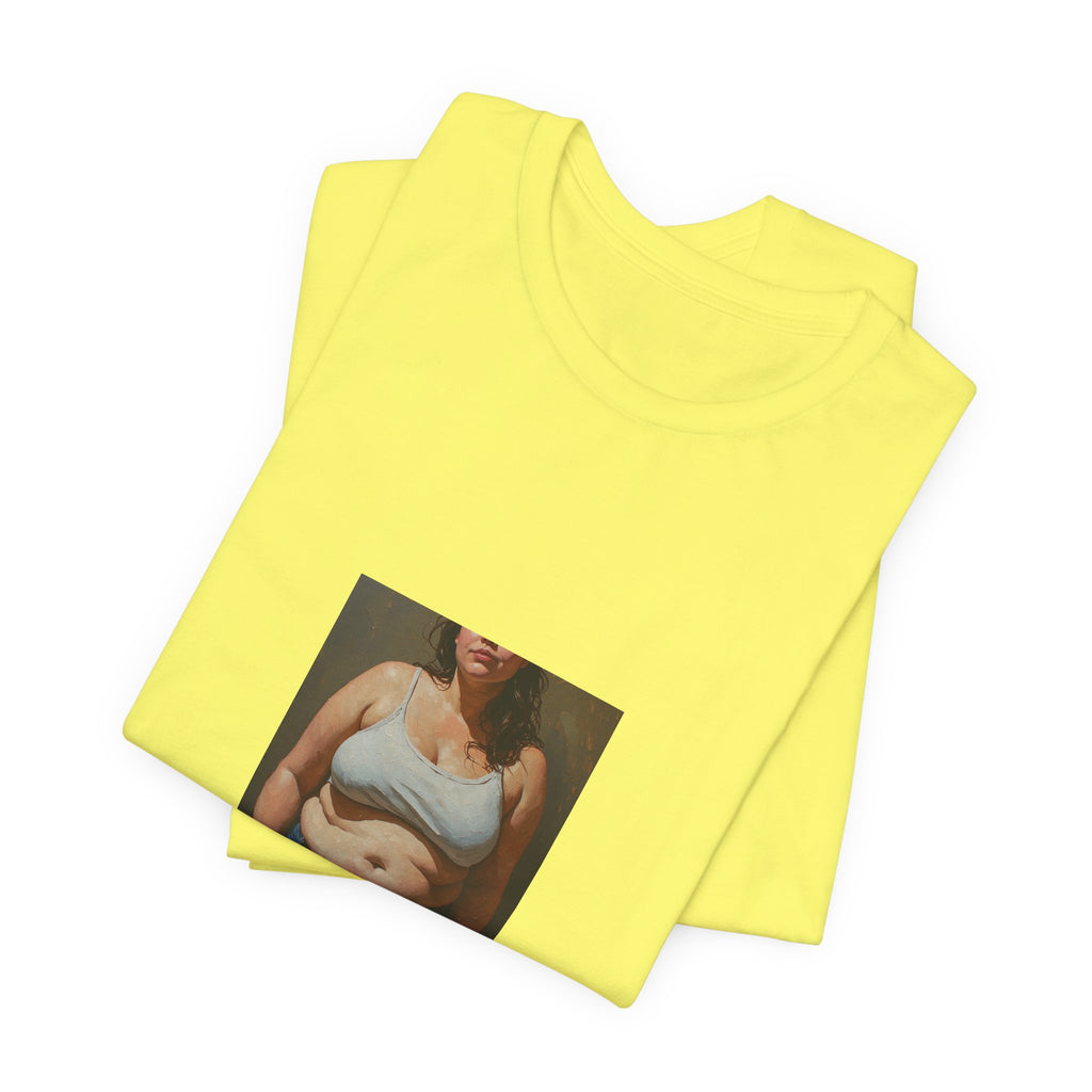 Woman In Jeans T-shirt