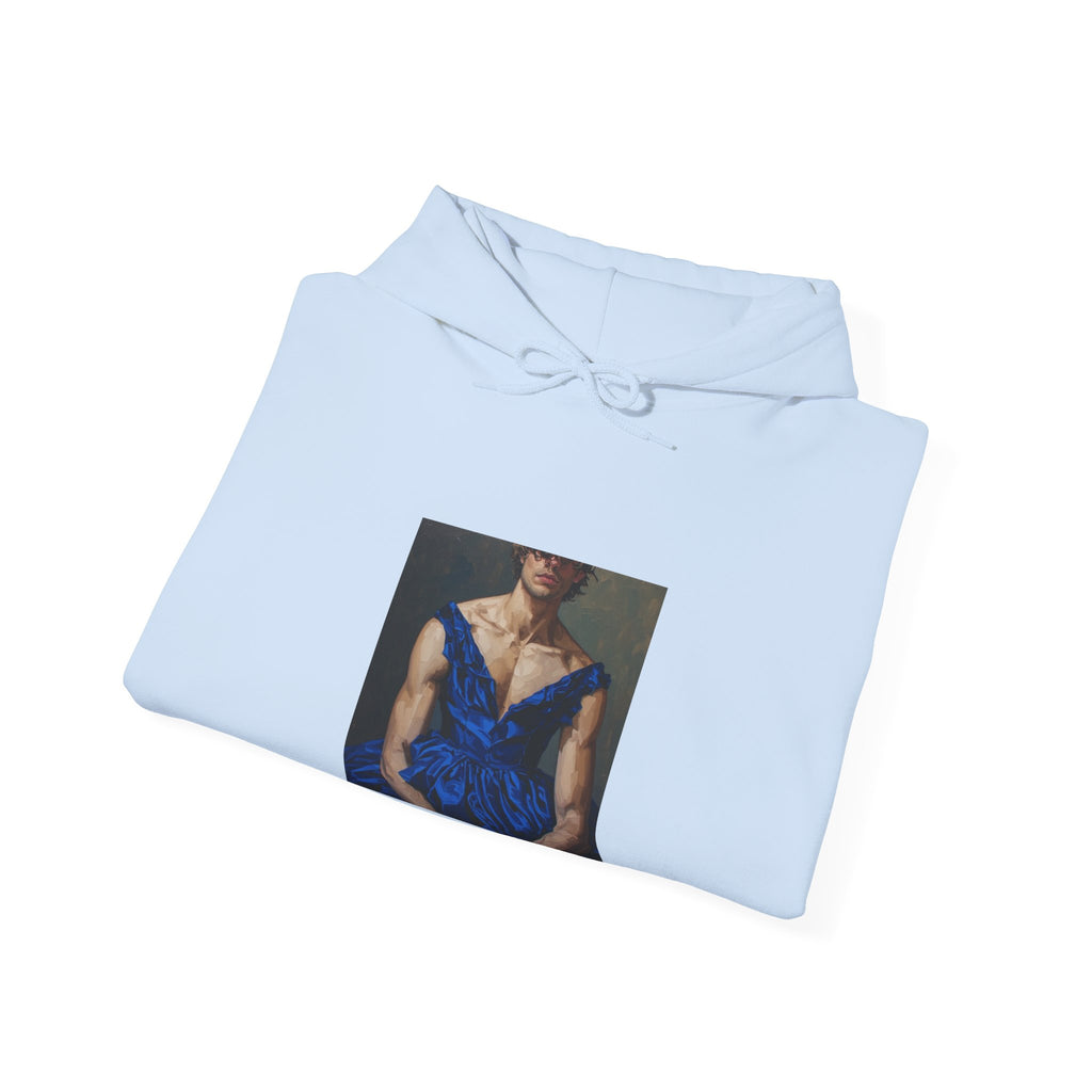 Man In Blue Dress Hoodie