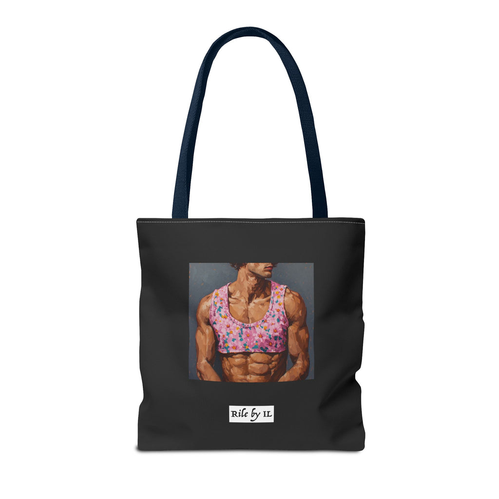 Man In Pink Crop Top Tote Bag
